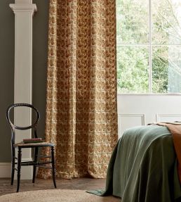 Wardle Embroidery Fabric by Morris & Co Bayleaf / Manilla