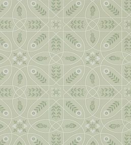 Brophy Trellis Wallpaper by Morris & Co Sage Linen