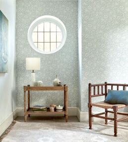 Mallow Wallpaper by Morris & Co Apple Green