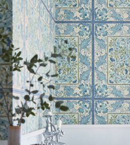 Wilhelmina Wallpaper by Morris & Co Indigo