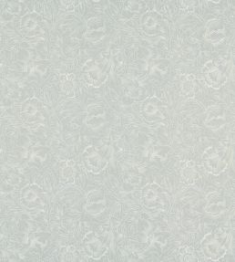 Pure Poppy Embroidery Fabric by Morris & Co Wild Mint