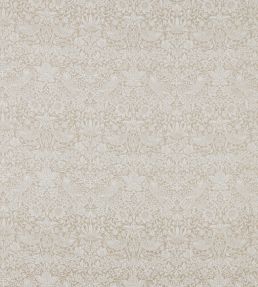 Pure Strawberry Thief Fabric by Morris & Co Flax