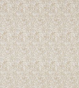 Pure Willow Bough Embroidery Fabric by Morris & Co Wheat