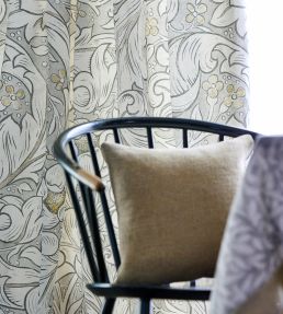 Pure Bachelors Button Fabric by Morris & Co Horned Poppy Grey