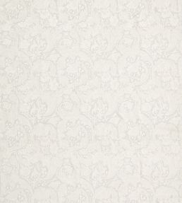 Pure Bachelors Button Embroidery Fabric by Morris & Co Grey Blue