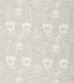 Pure Honeysuckle & Tulip Fabric by Morris & Co Light Grey Blue
