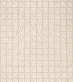 Pure Scroll Embroidery Fabric by Morris & Co Flax