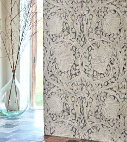 Pure Pimpernel Wallpaper by Morris & Co Black Ink