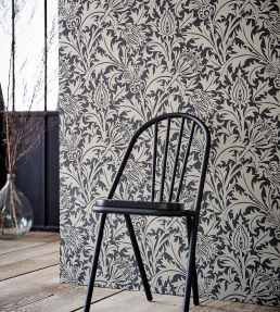 Pure Thistle Wallpaper by Morris & Co Pebble