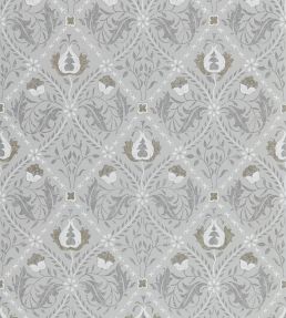 Pure Trellis Wallpaper by Morris & Co Lightish Grey