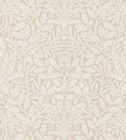 Pure Acorn Wallpaper by Morris & Co Linen/Ecru