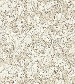 Pure Bachelors Button Wallpaper by Morris & Co Linen/Coral