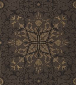 Pure Net Ceiling Wallpaper by Morris & Co Charcoal/Gold