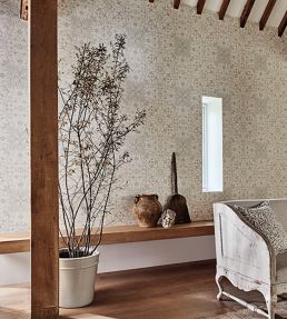 Pure Net Ceiling Wallpaper by Morris & Co Ecru/Linen