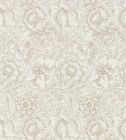 Pure Poppy Wallpaper by Morris & Co Cream/Gold
