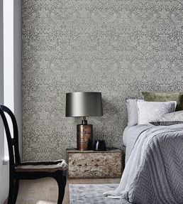 Pure Strawberry Thief Wallpaper by Morris & Co Ecru/Cream