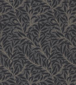 Pure Willow Bough Wallpaper by Morris & Co Charcoal/Black