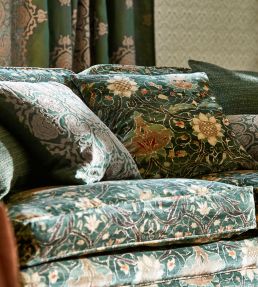 Montreal Velvet Fabric by Morris & Co Grey/Charcoal