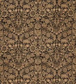 Sunflower Velvet Fabric by Morris & Co Maple/Lichen