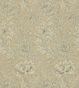 Chrysanthemum Wallpaper by Morris & Co Ivory/Gold
