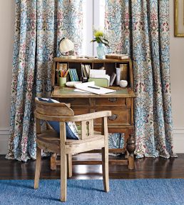 Artichoke Embroidery Fabric by Morris & Co Soft Gold/Cream
