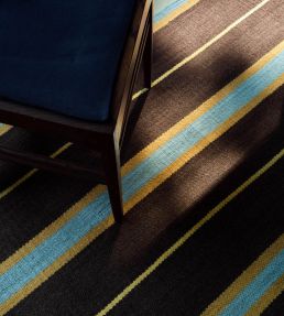 Layered Morrisstudio Racer Stripe Runner rug Betty Brown MSRSBB75240 Betty Brown