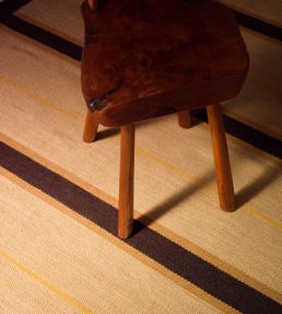 Layered Morrisstudio Racer Stripe Runner rug Margarine MSRSMG75240 Margarine