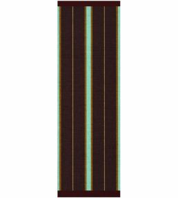 Layered Morrisstudio Racer Stripe Runner rug Betty Brown MSRSBB75240 Betty Brown