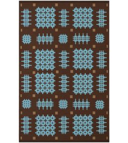 Layered Morrisstudio Ryg rug Olwen Blue MSRYOB140200 Olwen Blue
