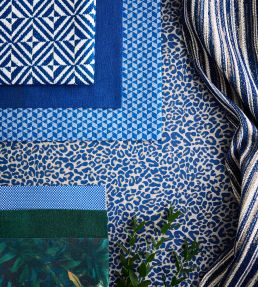 Morro Fabric by Clarke & Clarke Cobalt