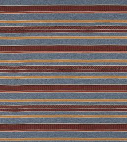 Morro Stripe Fabric by Jane Churchill Red/Blue