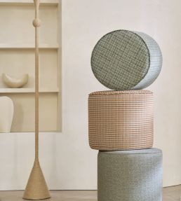 Mosaico Fabric by Casamance Ocre Celadon