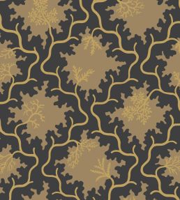 Moss Trellis Wallpaper by Cole & Son Black & Gold