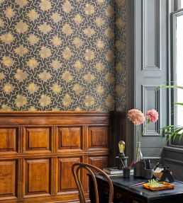 Moss Trellis Wallpaper by Cole & Son Steel & Rose