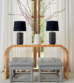 Moulinet Fabric by Thibaut Ebony