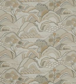 Mount Edo Fabric by Liberty Pewter