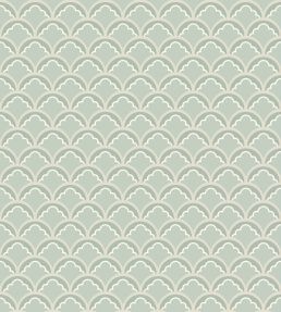 Mount Temple Small Wallpaper by GP & J Baker Aqua