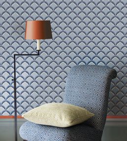 Mount Temple Small Wallpaper by GP & J Baker Blush/Green