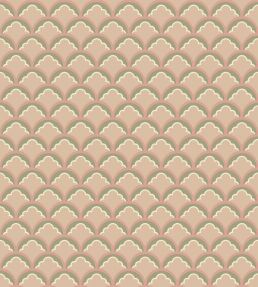 Mount Temple Small Wallpaper by GP & J Baker Blush/Green