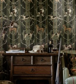 Mountain Dogs Wallpaper by MINDTHEGAP Peat Black