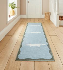 Scion Mr Fox Runner rug Blue/White SMRFOXBLEW6123 Blue/White