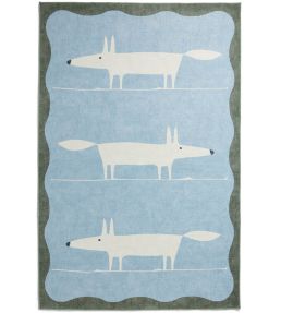Scion Mr Fox rug Blue/White SMRFOXBLEW7615 Blue/White