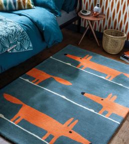 Scion Mr Fox rug Denim 25318090150 Denim
