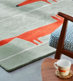 Scion Mr Fox rug Mint/Poppy 25313090150 Mint/Poppy
