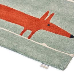 Scion Mr Fox rug Mint/Poppy 25313090150 Mint/Poppy