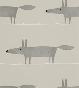 Mr Fox Wallpaper by Scion Silver