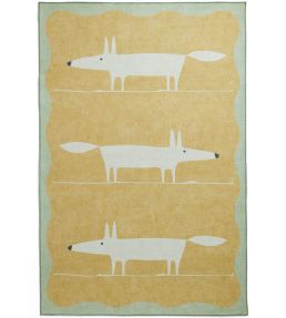 Scion Mr Fox rug Yellow/White SMRFOXYELWHT7615 Yellow/White
