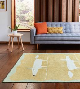 Scion Mr Fox rug Yellow/White SMRFOXYELWHT7615 Yellow/White