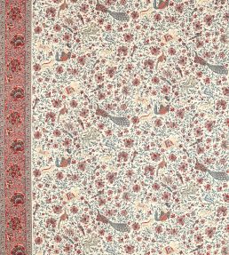 Mughal Menagerie Fabric by Zoffany Indigo/Madder