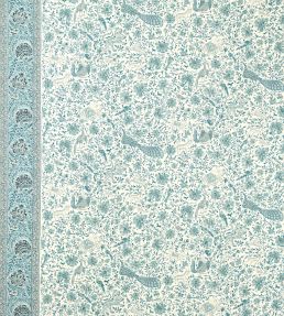 Mughal Menagerie Fabric by Zoffany Mazarine Blue